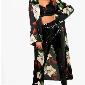 Floral Print Kimono Cover-Up | Size M
